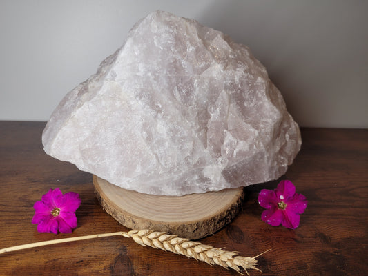Pierre Brute Quartz Rose Brésil (4820g) – Pièce Unique