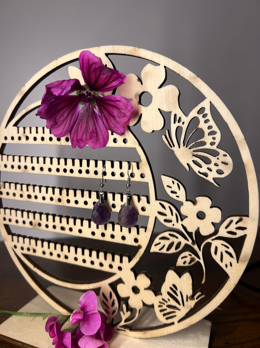 Boucles d'oreilles Lyor - Améthyste