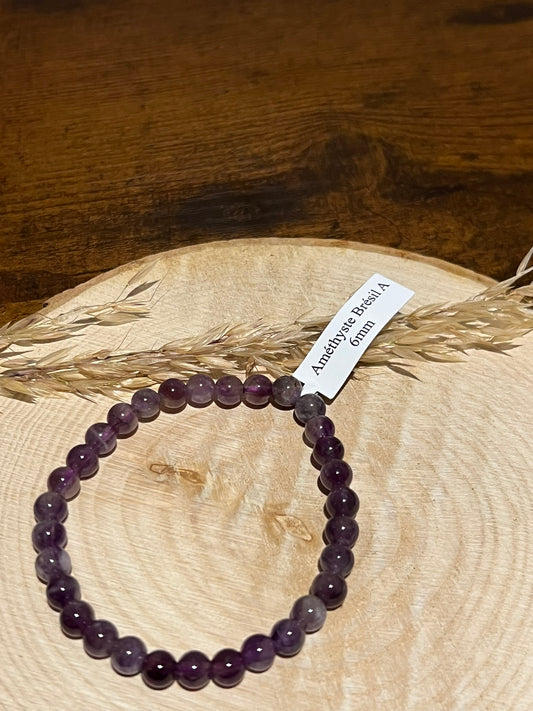 Bracelet Boule - Améthyste
