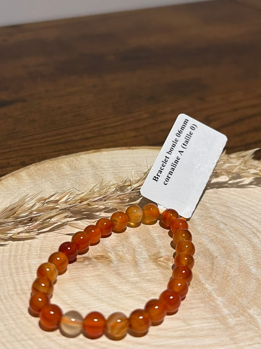 Bracelet Boule - Cornaline