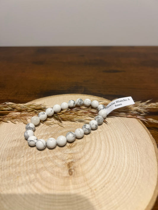Bracelet Boule - Howlite