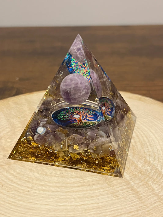 Orgonite arbre de vie - Améthyste